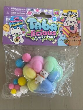 Taba-licious : Fluffy Paws Pastel Squishy Toy - Multicolor